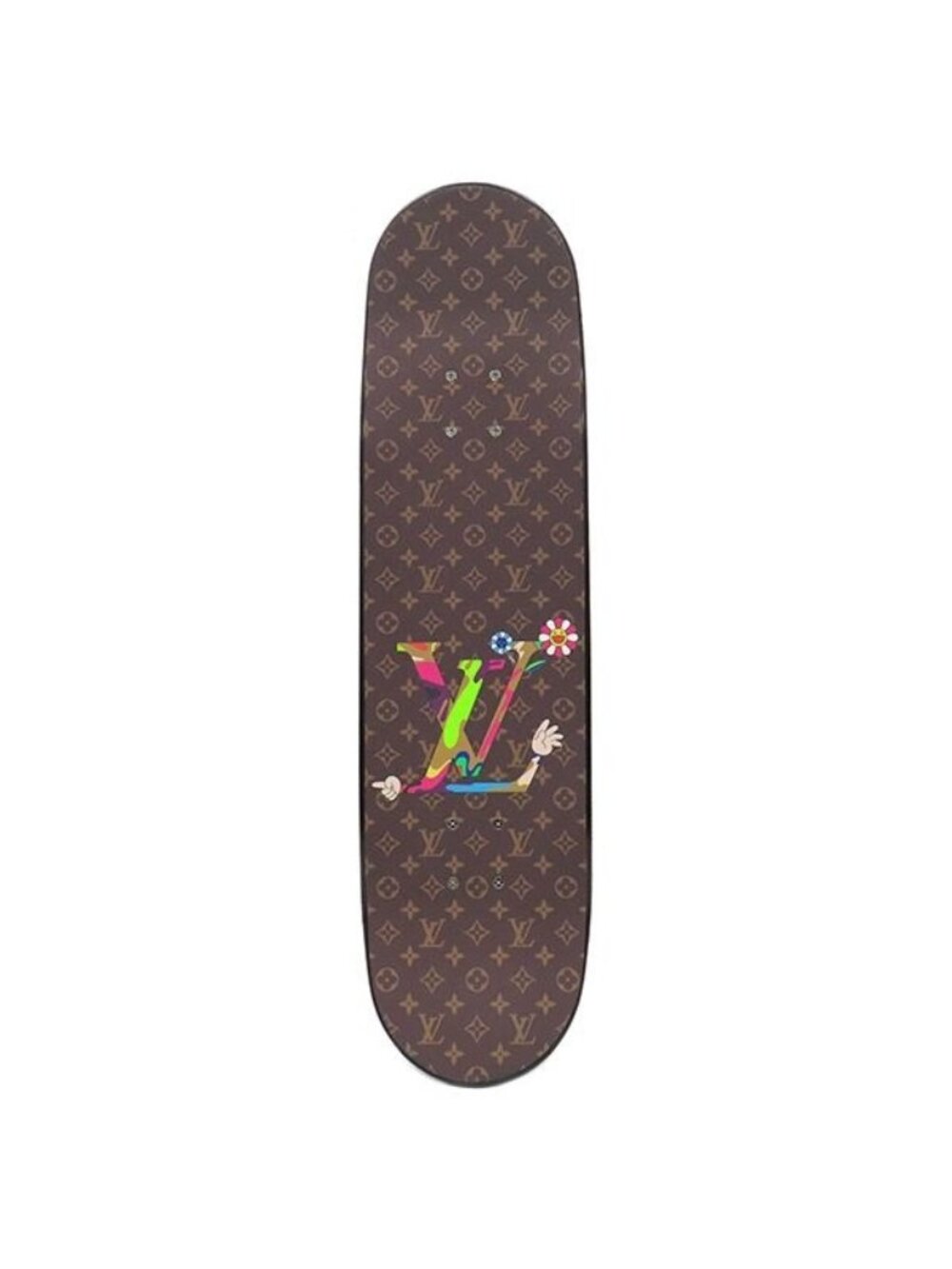 Louis Vuitton LV TM Super Flat Characters Skateboard Wood Maple Monogram Panda